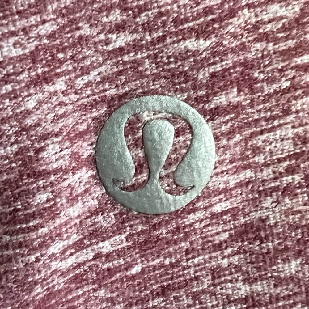 Lululemon Women’s Warm Your Core Long Sleeve Tee Heathered Bordeaux Drama Size 4 - Picture 7 of 8